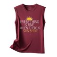 thumbnail image 4 of Camiseta sin mangas con estampado para mujer, blusa sin mangas con gráfico divertido para playa de verano para niñas adultas Fridja gh3560, 4 of 5