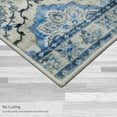 thumbnail image 5 of Washable Skid-Resistant Accent Rug Geometric Green 24" x 48", 5 of 9