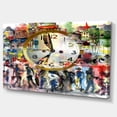 thumbnail image 2 of People and Time Acrylic Watercolor - Large Abstract Canvas Artwork, 2 of 4