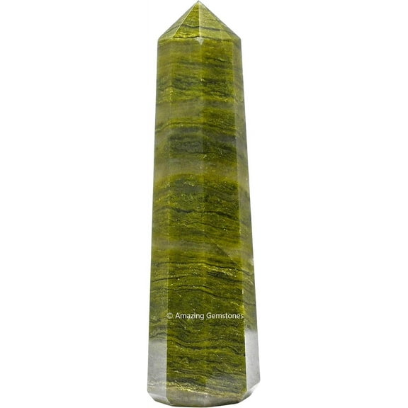 Vesuvianite Crystal Tower Obelisk Point (3" to 4" INCH)