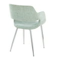 thumbnail image 6 of Margarite Chair, Upholstered Dining Chairs, Mid-Century Modern Dining Chair, Kitchen Chairs for Dining Table, Dining Chairs Set of 2 (Light Green Fabric), 6 of 6