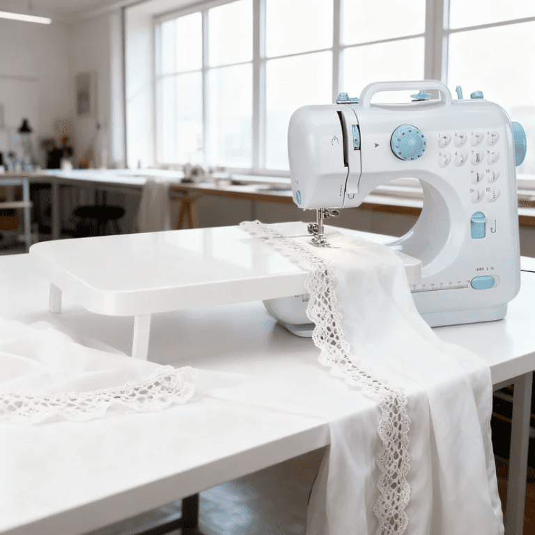 VIFERR Portable Sewing Machine, Handheld Mini Electric Sewing Machine with 97PCS Sewing Kit, Extension table and Foot Pedal for Beginners&Kids