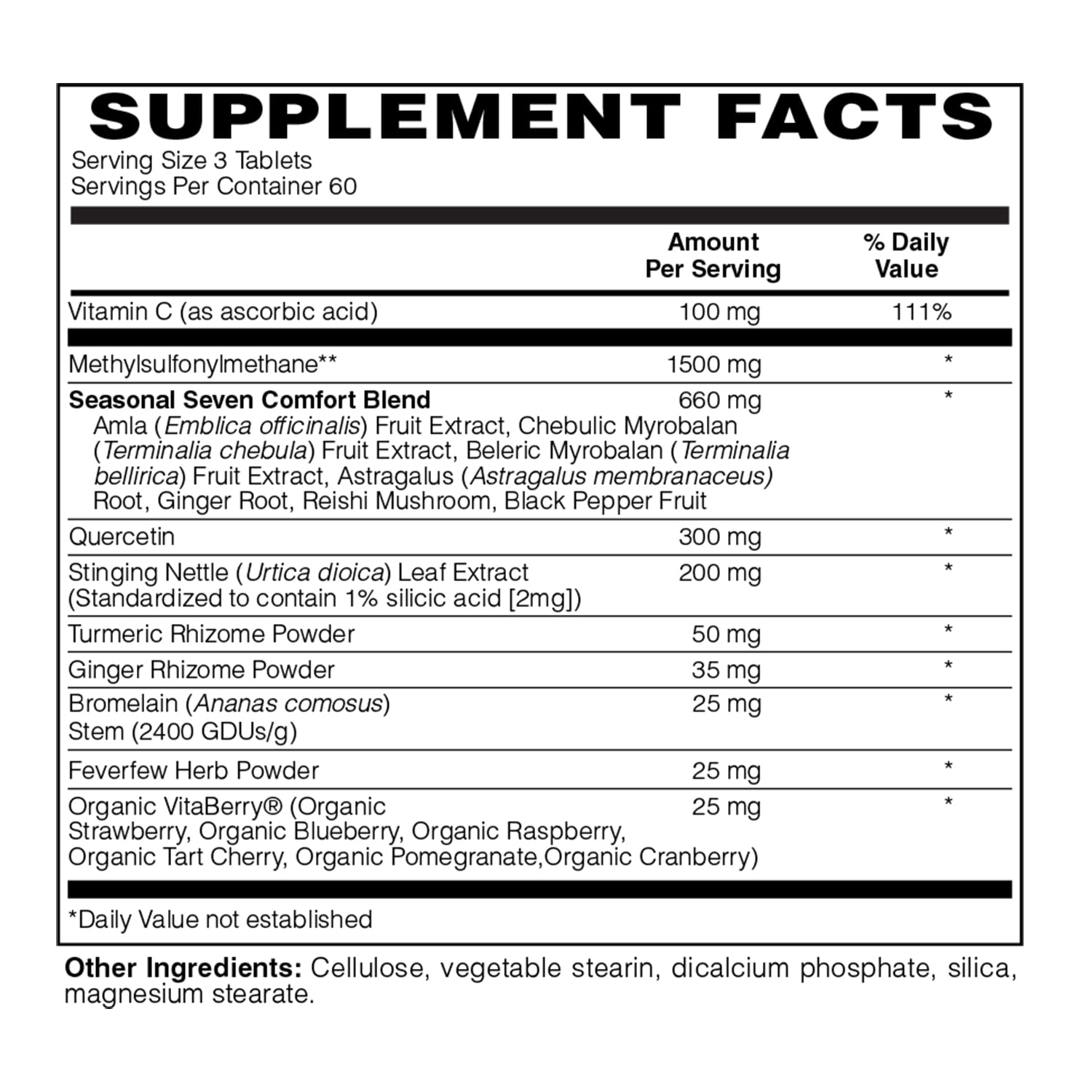 Holly Hill Health Foods All Season Support, 180 Vegan Tablets