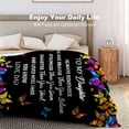 thumbnail image 6 of LHSHID Bible Verse Blanket Flannel Soft and Comfortable Anti static Bed Sofa Blanket 50x60in, 6 of 6