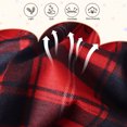 thumbnail image 6 of AmzBarley Girls Fall Winter Long Sleeve Ruffle Dress, Red Buffalo Plaid Swing Casual Dress for Toddler & Little Girls 3-4T, 6 of 7