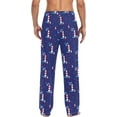 thumbnail image 4 of FREEAMG Men's Cotton Pajama Pants Lounge Sleep Pants Soft Sleepwear Pajama Bottoms with Pockets, 4 of 7