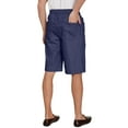 thumbnail image 3 of (2 pack) Turtle Bay New York Men's Stretch Waist Pull On Shorts in Twill Fabric - Free of Buttons & Snaps, 3 of 5