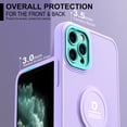 thumbnail image 4 of TECH CIRCLE iPhone12 pro max case with Stand, Compatible  Magnetic Car Mount,Lightweight Case with Detachable With Drop Lens Camera Protection Soft TPU Case for iPhone12 pro max,Purple + Min, 4 of 7