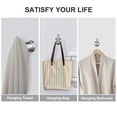 thumbnail image 3 of Wowow Towel Hook Brushed Nickel Robe hook for Bathroom, Heavy Duty Wall Hooks Kitchen Bathroom Hooks for Hanging Towels (2 Pack), 3 of 7