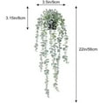thumbnail image 3 of Mohdy Eucalyptus Off-White,Hanging Plants Artificial Small Potted Plants for Indoor Outdoor Aesthetic Living Room Shelf Decor (1 Pack), 3 of 9