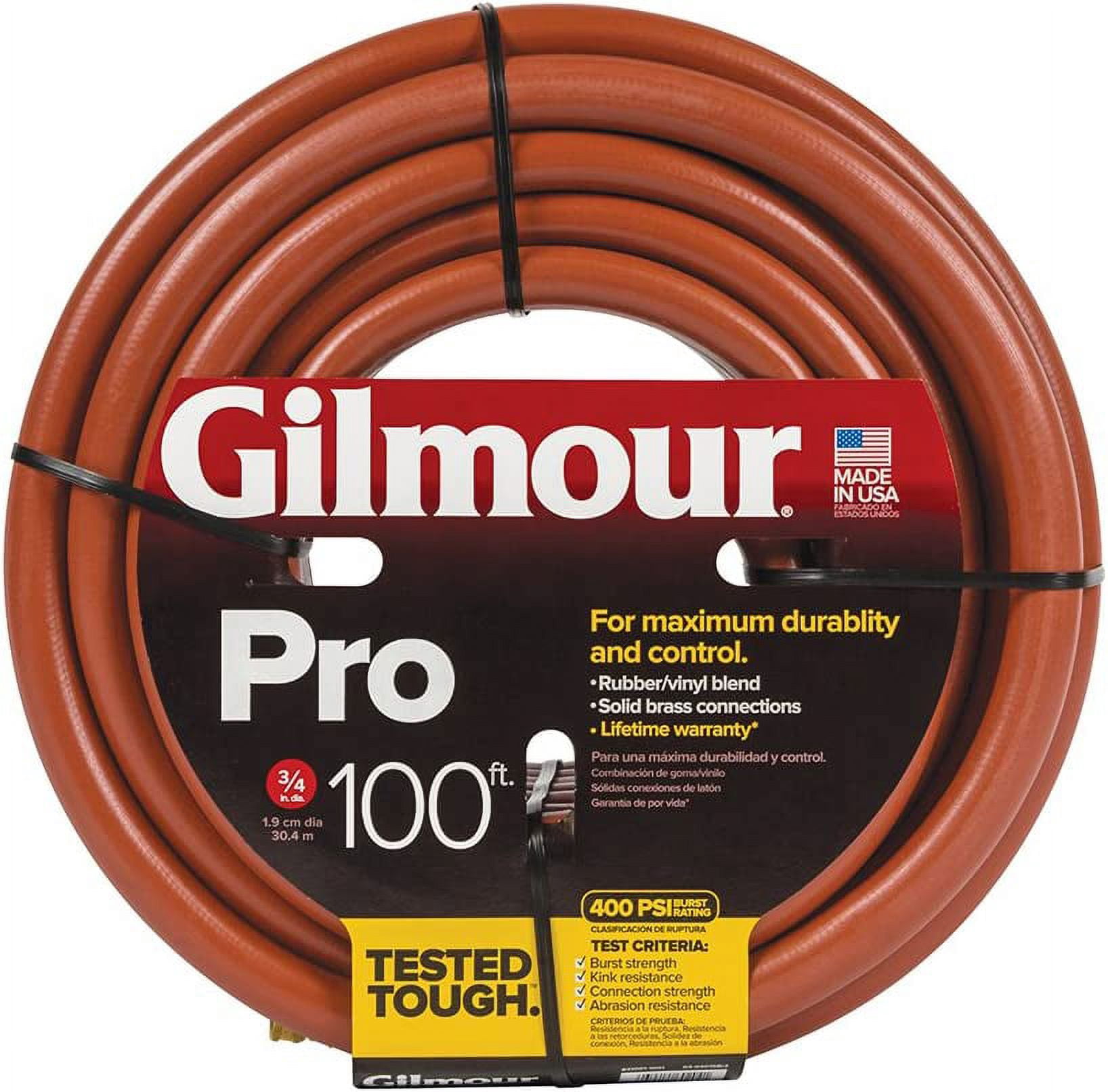 Gilmour Pro Commercial Hose 3/4 Inch x 100 Feet, Red (841001-1001)