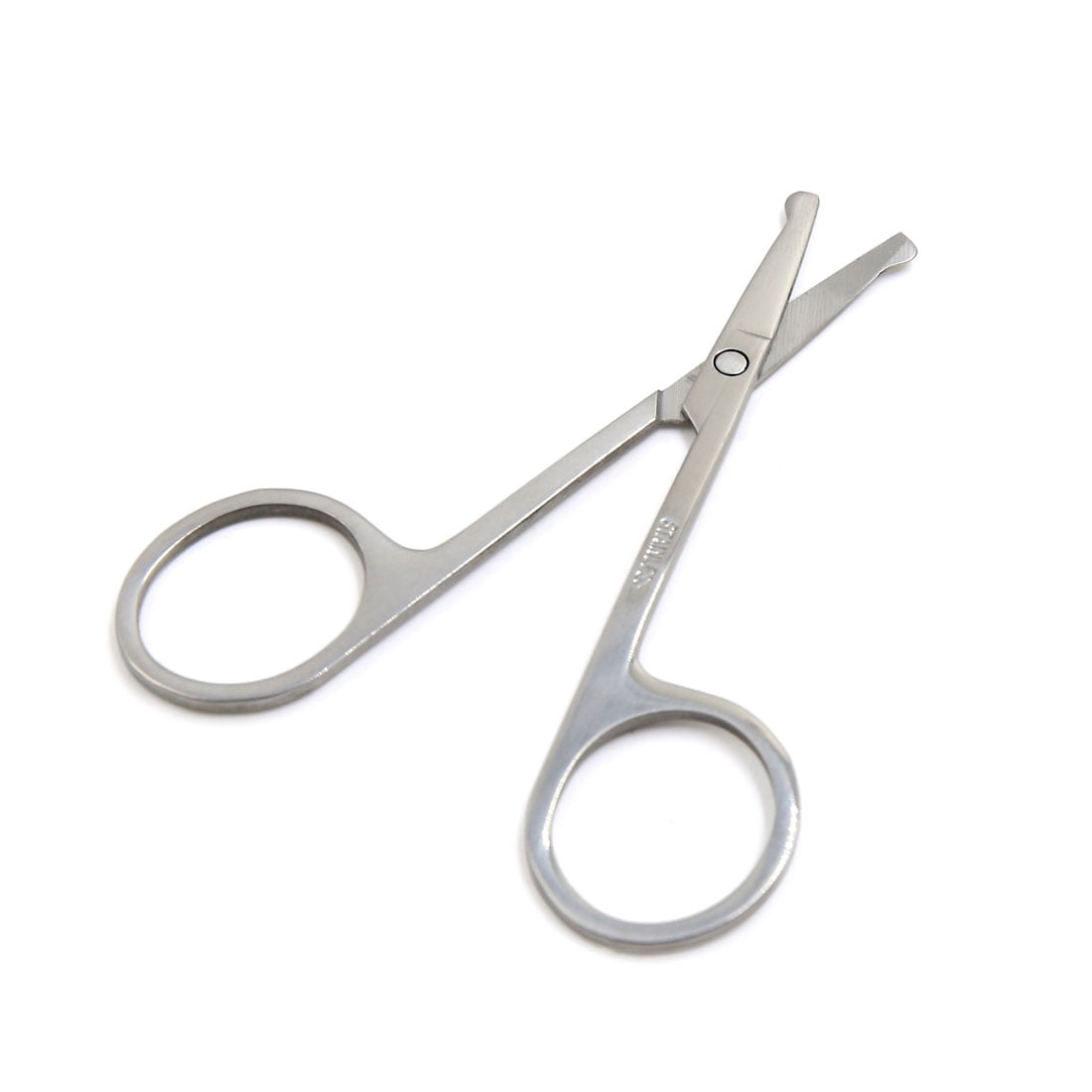 Unique Bargains Stainless Steel Eyebrow Eyelash Remover Trimmer Curved Edge  Scissor Cosmetic Tool Silver Tone 1 Pcs