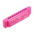 thumbnail image 5 of Uxcell Translucent Harmonica Assorted Colors 10 Holes Pink ABS Harp Mouth 2Pack, 5 of 6