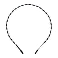 thumbnail image 4 of Diadema ondulada Unisex negra 2 uds antideslizante shamjiam Diadema ondulada de acero de primavera, 4 of 9