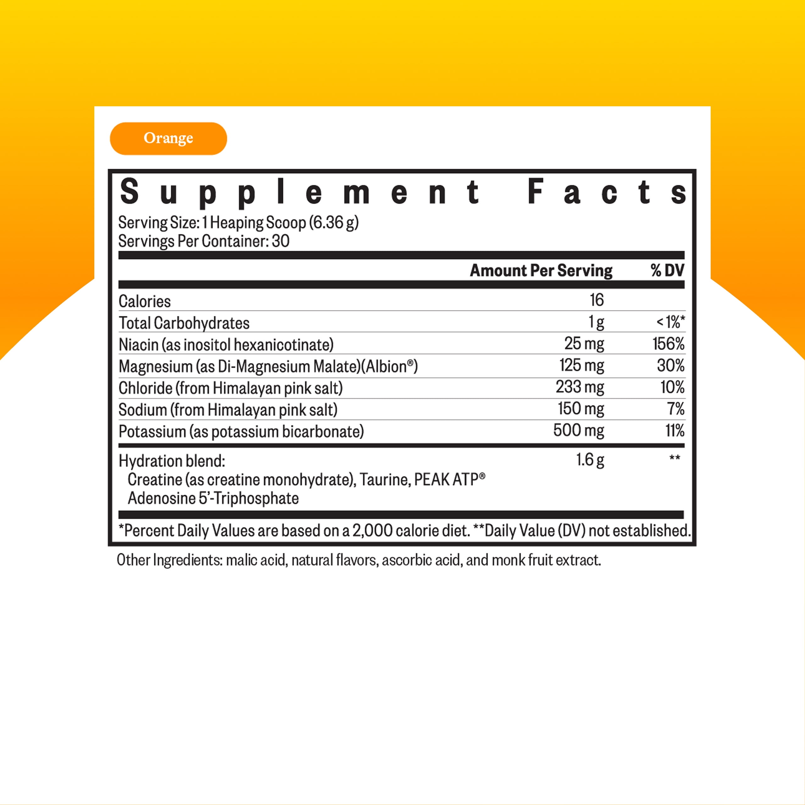 Seeking Health Optimal Electrolyte Powder - Electrolyte Powder with Sodium & Potassium - Support Digestion & Energy with Magnesium Electrolyte Supplement - Orange, 30 Servings