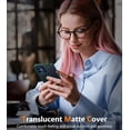 thumbnail image 7 of for iPhone 12 Phone Case: Magnetic Matte Textured Military Grade Drop Protection Translucent Cell Phone Cover - Slim Rugged Durable Shockproof Protective Bumper Cases- 6.1 inches, 7 of 7