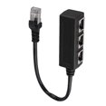 thumbnail image 1 of Zerodis Ethernet Splitter, Ethernet Adapter, Ethernet Transfer Connecter For Router TV BOX Plug And Play, 1 of 8
