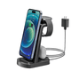 thumbnail image 5 of Estación de Carga para Múltiples Dispositivos Apple, Base de Carga Rápida 3 en 1 Dock para iPhone 14 Pro Max/13/12/11/X/8 Plus y Airpods 1/2/3/Pro, Cargador Inalámbrico para Apple Watch Ultra/8/7/6/S, 5 of 9