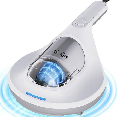 Mattress Vacuum Cleaner Anti-allergen with UV-C Light & Large Pulsating Pad 12kpa Suction & True Hepa Filter for Dust, Pet Hair, UV Bed Vacuum Corded