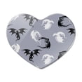 thumbnail image 1 of Black and White Dragons Pattern Heart Acrylic Fridge Refrigerator Magnet, 1 of 4
