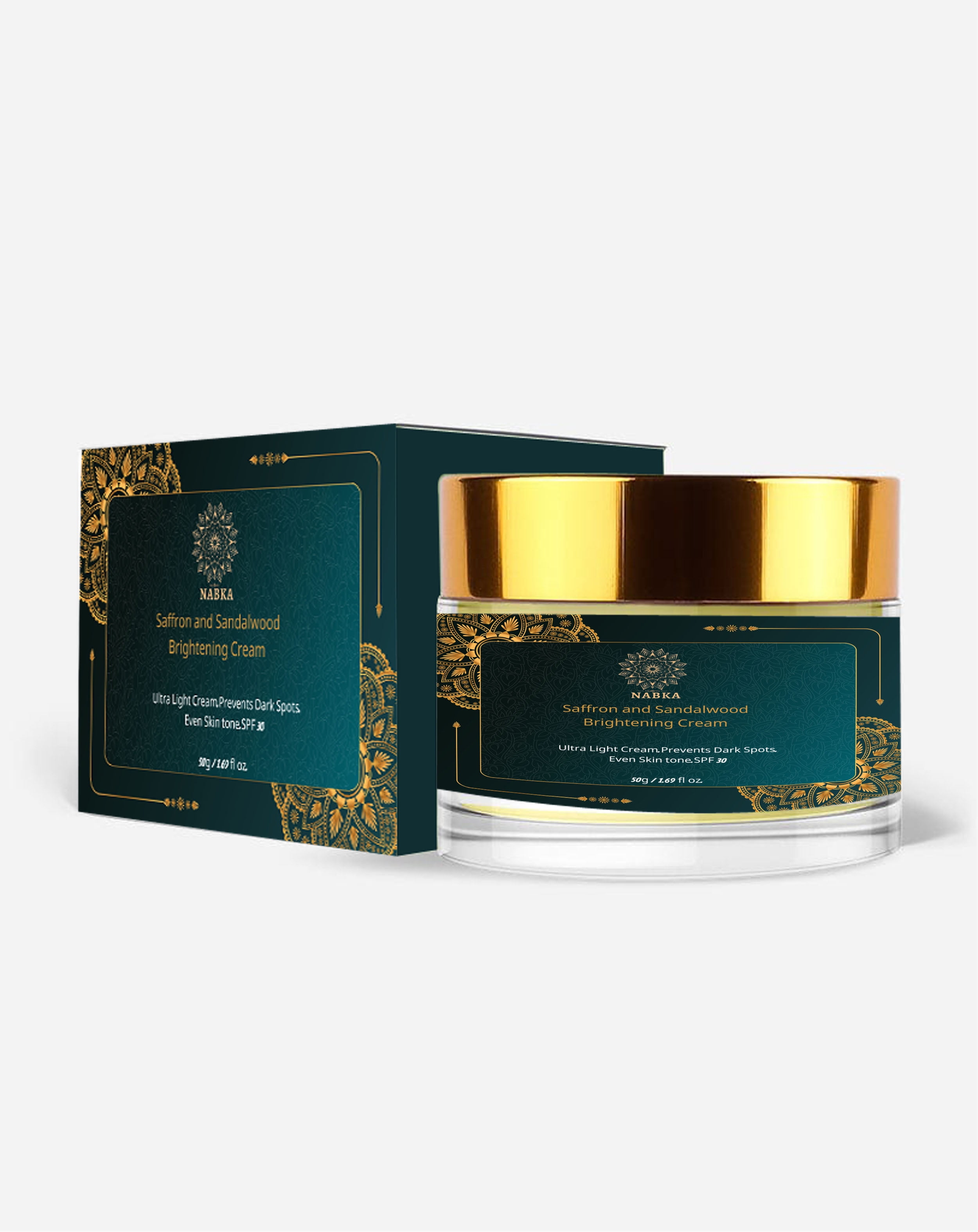 NABKA Daily Face Moisturizer Cream with Sandalwood and Saffron, 5.6 oz