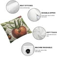 thumbnail image 4 of BANET  Vintage French Ticking Floral Throw Pillow Cover Huile De Quinine Elegance Fountain Rose Wreath Floral Striped Pillow Case Decorative Men Women Boy Girl Room Cushion Cover for Home 20x20in, 4 of 5