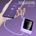 thumbnail image 5 of Power Bank under $5! Kadlawus 20000mAh Power Bank, Self Wired Fast Charging Portable Charger, Mini Compact High Capacity Mobile Power, Digital Display, LED Light, Travel Charger, 5 of 8