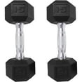 Fitness Exercise Dumbbells Set of 2 Heavy Duty Hex Hand Dumbbell