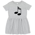 thumbnail image 3 of Inktastic Music Notes Musician Girls Toddler Dress, 3 of 5