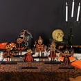 thumbnail image 6 of Lanfubeisi 6pcs 6.3x4.2inch Vintage Halloween Decor Wood Table Centerpieces Horror Spooky Scarecrow Pattern Vintage Halloween Decorations Party Table Centerpieces for Home, 6 of 8