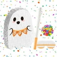 thumbnail image 5 of Happydeer Ghost Pinata Pull String Cute White Ghost Pinata with Stick Blindfold And Confetti for Halloween Birthday Party Supplies (White), 5 of 9