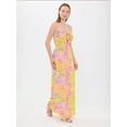 thumbnail image 2 of Floral Cross Neck Spaghetti Strap Maxi Dress, 2 of 5