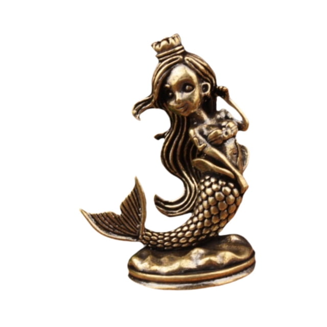 Figura de princesa de latón, estatua de princesa mediterránea, decoración vintage para el hogar, estante de porche, armario, recuerdos,