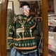 thumbnail image 3 of Suéter holgado e informal de estilo retro americano para otoño e invierno con diseño de alce navideño, 3 of 5