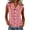 Red, variant on Women's Casual Sleeveless Button Knot Cardigan Top Lightweight Plaid Linen Loose Fit for Summer Wear