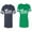 Men Navy / Women Green, variant on Matching Cotton Jerseys (Navy / Black) (S / S)