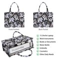 thumbnail image 2 of Large Capacity Tote Bag,Pioneer Flower Floral Print Pattern Handbag Fashion Luxury Tote Bag,15.7"x13"x 5.1" Inches,Laptop Compatible, 2 of 6