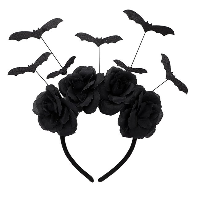 Accesorio de disfraz de diadema de murciélago negro de Halloween JAMW Sencillez