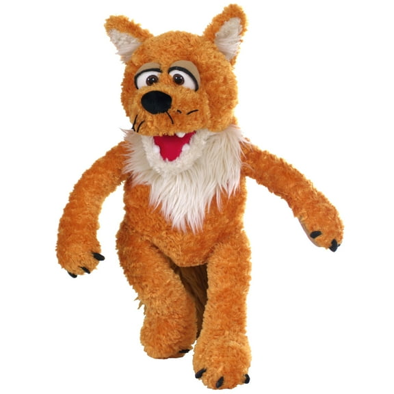 Living Puppets: Knox The Orange Fox - 17" Plush Hand Puppet, Handmade Pal, Moving Mouth, Soft Animal Companion Character, Play & Develop Toy, Kids 3+