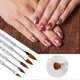 thumbnail image 4 of 5Pcs Nail Art Brush Set Professional Crystal Nail Art Pen Nail Painting Drawing Nail Carving Pens, 4 of 5