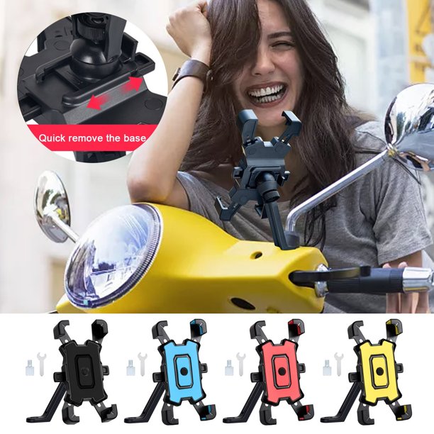 Ganfancp Soporte para Teléfono Móvil de Ciclismo Soporte para Teléfono Móvil de Navegación a Prueba de Golpes para Bicicleta Ofertas Del Día 1X Soporte para Móvil, 1X Tornillo, 1X Herramienta