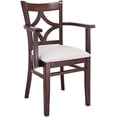 thumbnail image 5 of Beechwood Mountain Curtain Back Dining Arm Chair in Cherry and Cream, 5 of 5