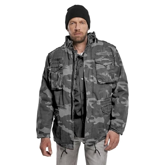 Chaqueta Brandit M-65 Giant Field para hombre, color camuflaje oscuro, talla XXL