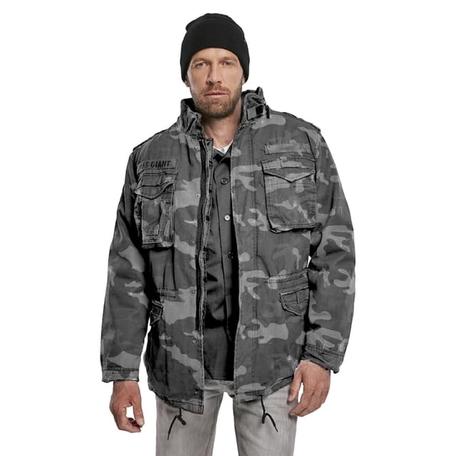 Chaqueta Brandit M-65 Giant Field para hombre, color camuflaje oscuro, talla XXL