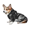 thumbnail image 7 of Fotbe Running Horse Print Small Dog Sweater Hoodies Pet Grey Hooded Soft Fleece Sweatshirts with Pocket Fall Winter Puppy Cat Sweaters Warm Clothes-X-Small, 7 of 7