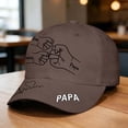 thumbnail image 2 of LIIPEE Man Baseball Cap Casual Father's Day Letter Graphic Printed Unique Handmade Customizable Hats Male Celebration Fashion Breathable Comfortable Daily Hats,Coffee,One Size, 2 of 4