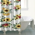 thumbnail image 4 of Ensemble de Rideau de Douche avec Doublure à Boutons-Pression, Rustique Neutre Rétro Boho (4) Rideaux de Douche Doublure de Douche Réutilisable, Rideau de Salle de Bain Décoratif en Polyester, 72x72 Pouces, 4 of 4