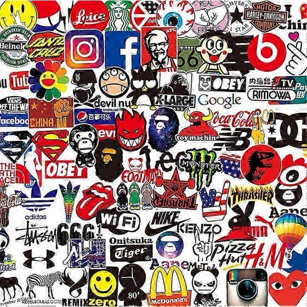 26-27 100pcs Fashion Graffiti Stickers Waterproof Laptop Luggage Skate multicolor