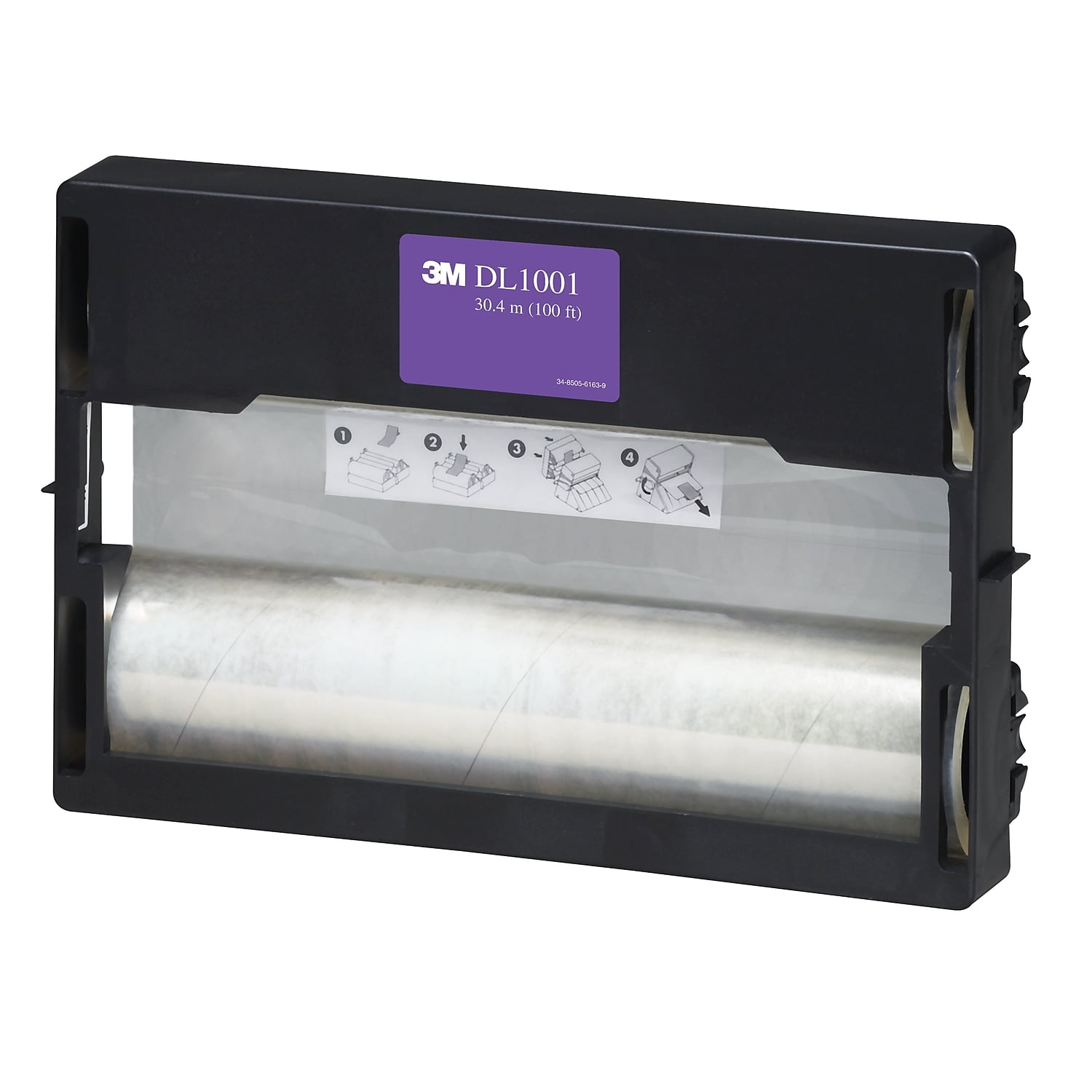 3M Refill for LS1000 Laminating Machines, 5.6 mil, 12" x 100 ft, Gloss Clear -MMMDL1001