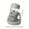 thumbnail image 1 of 1PC Deluxe Multifunctional Pressing Cleaning Brush - 2-in-1 Soap Dispensing Dish Scrub, Kitchen Essential with Ergonomic Handle, Soft Bristles, and Durable Construction for Effective Cleaning and Orga, 1 of 5